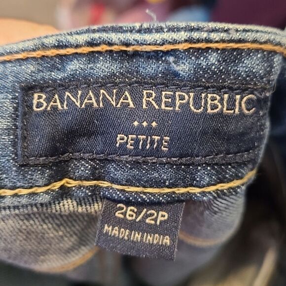 Banana Republic Cuffed Jean Capri sz 2P - Picture 12 of 13